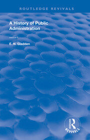 A History of Public Administration: Volume II: From the Eleventh Century to the Present Day book cover