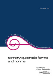 Ternary Quadratic Forms and Norms book cover