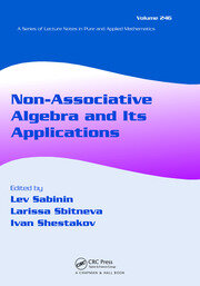 Non-Associative Algebra and Its Applications book cover