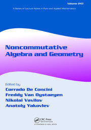 Noncommutative Algebra and Geometry book cover