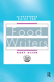 Resource Guide for Food Writers book cover