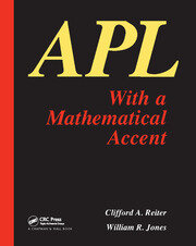 APL with a Mathematical Accent book cover