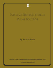 Excavations in Iona 1964 to 1974 book cover
