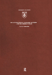 The Acconia Survey: Neolithic Settlement and the Obsidian Trade book cover
