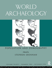 Population and Demography: World archaeology 30:2 book cover