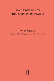 Some Problems of Transitivity in Swahili book cover