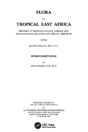 Flora of Tropical East Africa - Hydrocharitaceae (1989) book cover