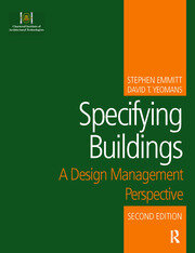 Specifying Buildings book cover