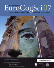 Proceedings of the European Cognitive Science Conference 2007 book cover