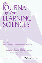 Learning Through Problem Solving: A Special Double Issue of the Journal of the Learning Sciences book cover
