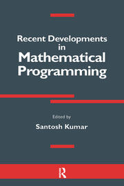 Recent Developments in Mathematical Programming book cover