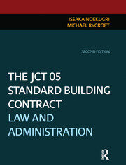 The JCT 05 Standard Building Contract book cover