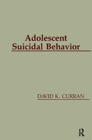 Adolescent Suicidal Behavior book cover