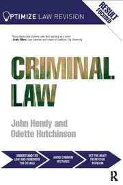 Optimize Criminal Law book cover