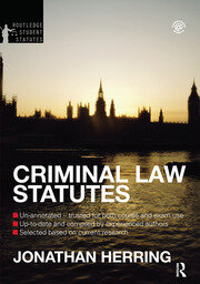 Criminal Law Statutes 2012-2013 book cover