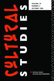 Cultural Studies 10.3 book cover