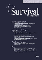 Survival 49.1: Survival 49.1, Spring 2007 book cover