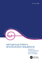 Semigroup Theory and Evolution Equations: The Second International Conference book cover
