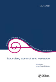 Boundary Control and Variation book cover