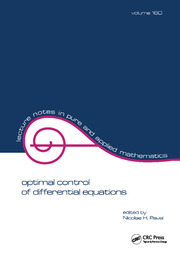 Optimal Control of Differential Equations book cover