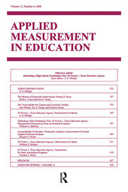 Defending A High School Graduation Test: Gi Forum V. Texas Education Agency. A Special Issue of applied Measurement in Education book cover