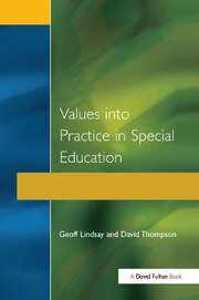 Values into Practice in Special Education book cover