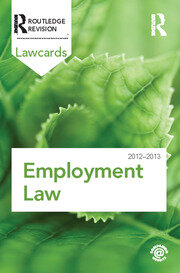 Employment Lawcards 2012-2013 book cover