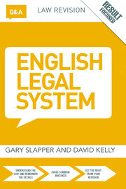 Q&A English Legal System book cover