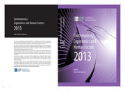 Contemporary Ergonomics and Human Factors 2013: Proceedings of the international conference on Ergonomics & Human Factors 2013, Cambridge, UK, 15-18 April 2013 book cover