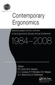 Contemporary Ergonomics 1984-2008: Selected papers and an overview of the Ergonomics Society Annual Conference book cover