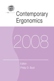 Contemporary Ergonomics 2008: Proceedings of the International Conference on Contemporary Ergonomics (CE2008), 1-3 April 2008, Nottingham, UK book cover