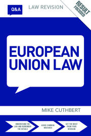 Q&A European Union Law book cover