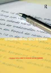 Developing Writing Skills in German book cover