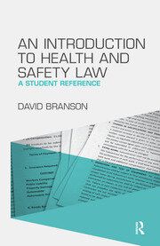 An Introduction to Health and Safety Law: A Student Reference book cover