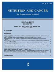 Selenium and Cancer: Larry C. Clark Memorial Issue: A Special Issue of Nutrition and Cancer book cover
