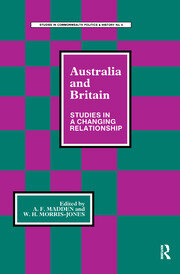 Australia and Britain: Studies in a Changing Relationship book cover
