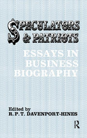 Speculators and Patriots: Essays in Business Biography book cover