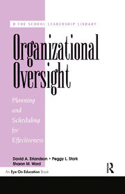 Organizational Oversight: Planning and Scheduling for Effectiveness book cover