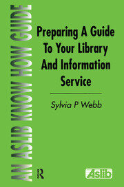 Preparing a Guide to your Library and Information Service book cover