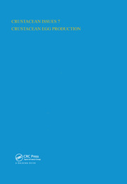 Crustacean Egg Production book cover