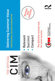 CIM Revision Cards: Delivering Customer Value book cover