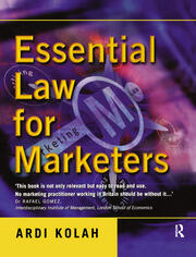 Essential Law for Marketers book cover