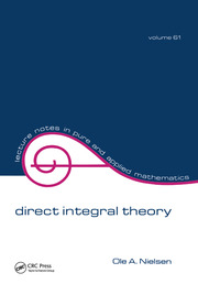 Direct Integral Theory book cover
