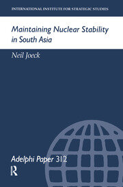 Maintaining Nuclear Stability in South Asia book cover