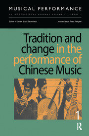 Tradition and Change in the Performance of Chinese Music book cover
