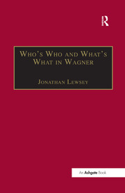 Who’s Who and What’s What in Wagner book cover