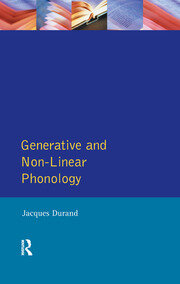 Generative and Non-Linear Phonology book cover