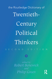The Routledge Dictionary of Twentieth-Century Political Thinkers book cover