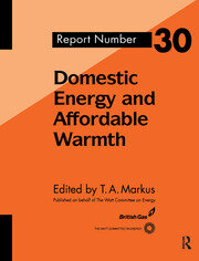 Domestic Energy and Affordable Warmth book cover