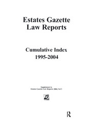 EGLR 2004 Cumulative Index book cover